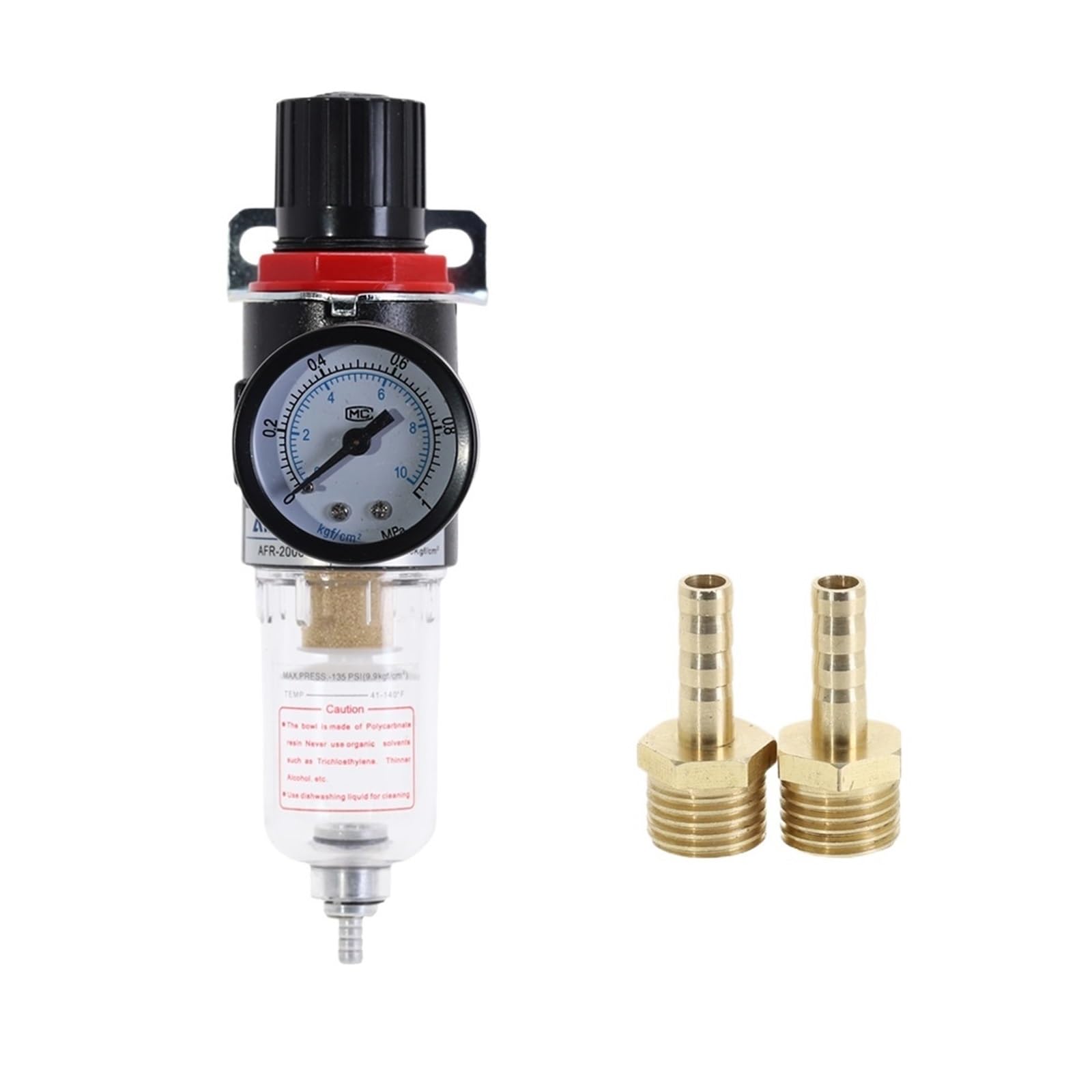 AYNRJKKX AFR-2000 Pneumatic Filter Regulator Air Handling Unit Pressure Switch Gauge AFR2000(AFR-2000+BT-6MM)