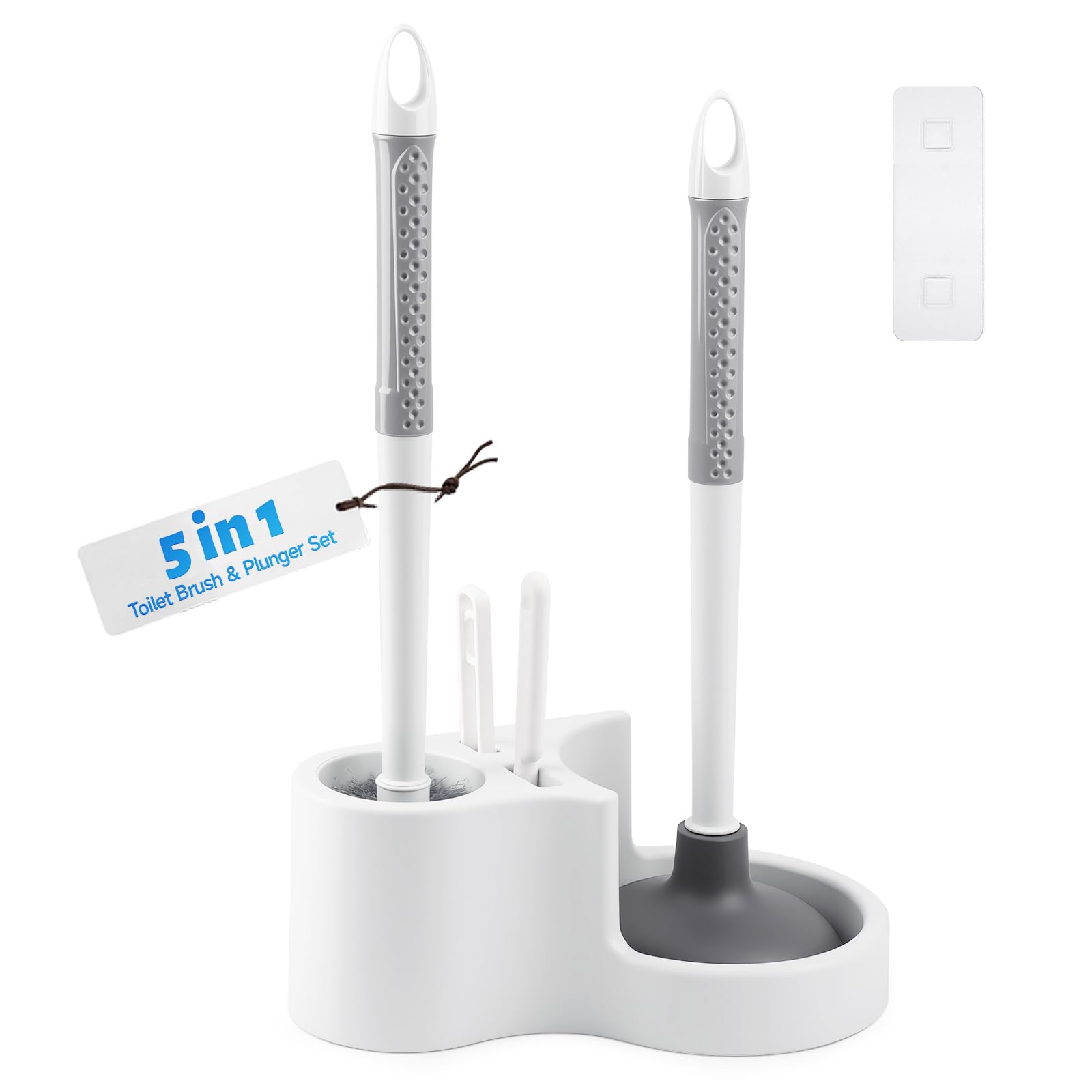 Brosse de toilette pour support de salle de bain compact lot de 5 pièces