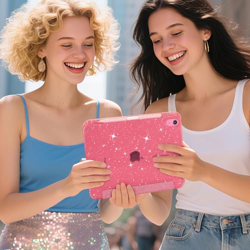 Akkerds for iPad A16 Case 11th Generation 11 Inch 2025 - for iPad 10th Generation Case 10.9 Inch 2022 with Pencil Holder - Slim Trifold Stand Protective Cover with Crystal Clear PC Back - Pink by Akkerds - Used condition - Image 2