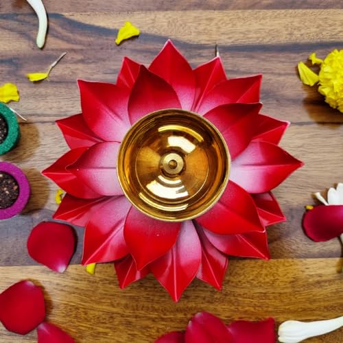 Best Brass Diyas: Brass vs Clay & Puja Essentials 21 Dewa Brass Lotus Diya for Pooja & Home Décor | Handcrafted Deepak...