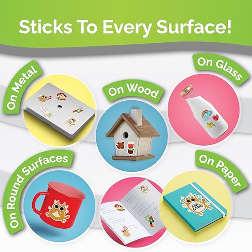 image for AgoDeo Premium Printable Vinyl Sticker Paper for Inkjet Printer - 34 S