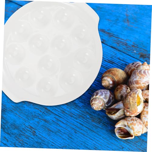 Plat de service pour escargots en acier robuste au design épuré - 6