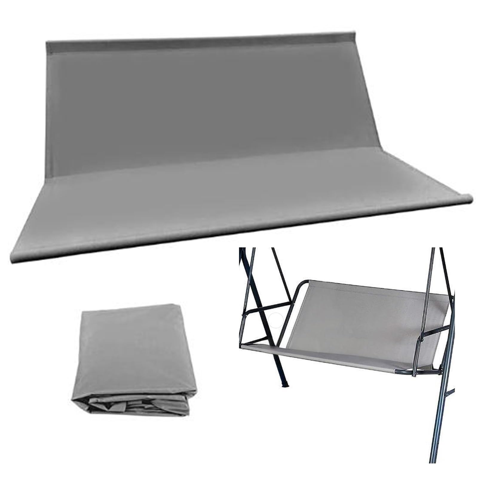 900D Funda de Asiento de Jardín para Mecedora, Funda de Asiento de Columpio de Repuesto, Impermeable y Anti Desgarro, 2 y 3 Plazas(62x20x20in/158x52x52cm)