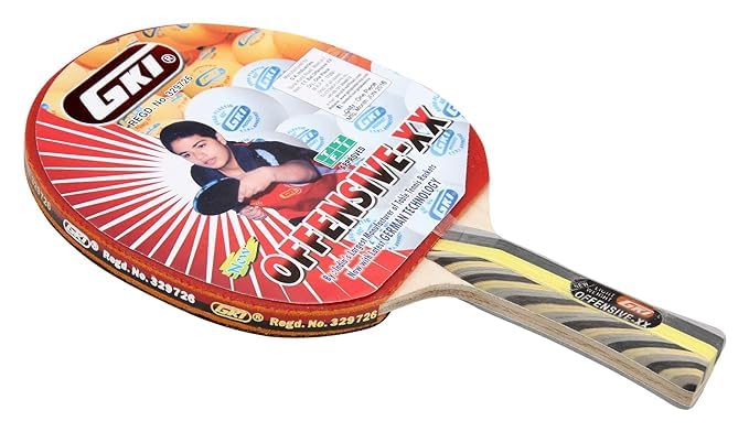 Wild Cat Kung Fu Offensive XX New Computerised Printed Cover Wooden Table Tennis Racket | TT Racket | Adults & Kids | Speed 92 | Spin 92 | Control 96 (Pack of 1) (B0CSD23JN9) Amazon Price History, Amazon Price Tracker