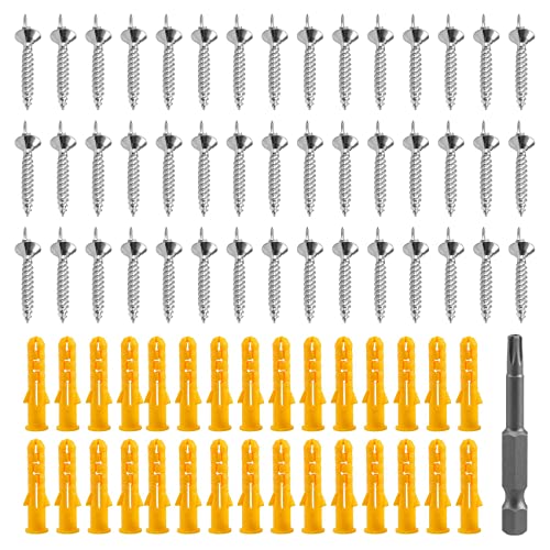 Dasing 50 Uds. de clavos sin costuras con doble cabeza, sin costuras, tornillos de doble cabeza de madera maciza, sin costuras, clavos, línea de pie, clavos especiales, tornillos de seguridad