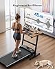 HUANUO Walking Pad Treadmill, Walking Pad with 5° Incline, 330 lbs Weight Capacity, 2.5 HP Low Noise Desk Treadmill, Remote Control & LED Display, Portable Treadmills for Home, Knee Protection