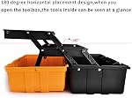 17-Inch Three-Layer Plastic Storage Box/Tool Box/Sewing Box Organizer, Multipurpose Organizer and Portable Handled Storage Case for Art Craft and Cosmetic (Style A)