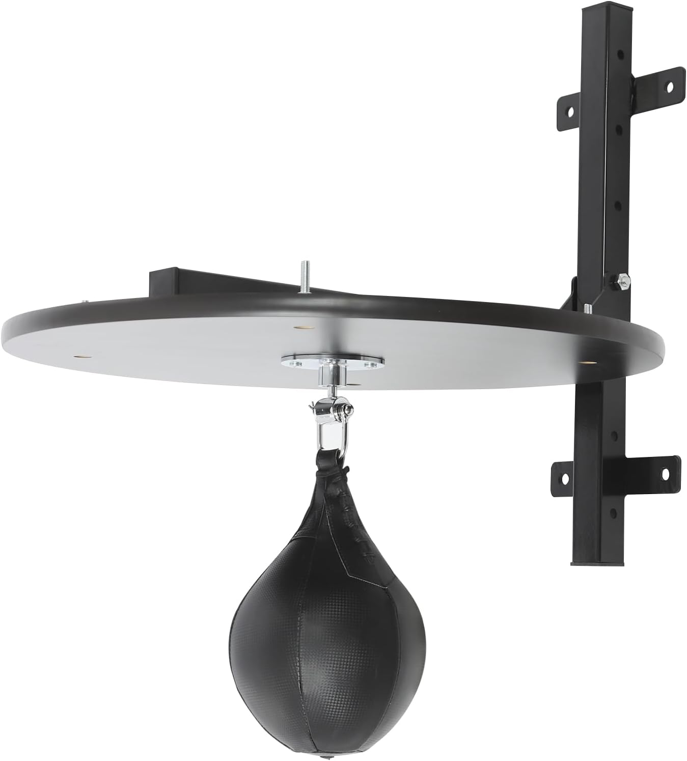 Speed Bag Platform Kit with Adjustable Height Wall Mount, Heavy-Duty Steel Frame & Professional Swivel, Includes Speed Punching Bag for Boxing Training Home Gym Fitness Use