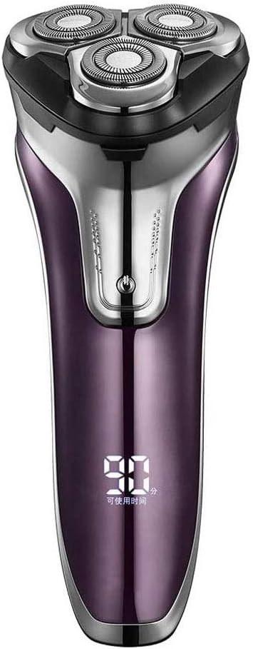 Mens Rotary Electric Razor, Dry Wet Waterproof Rotary Shaver Portable Face Shaver Travel Rechargeable USB Cordless for Dad Husband Man