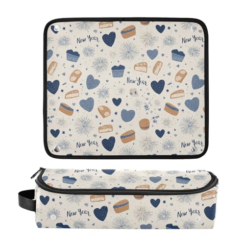 Bolsa organizadora beige grande para herramientas de cabello, protectora de calor, con bolsillos interiores para plancha, rizador y secador miniatura 3