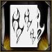 Tribal Flames 1 AirSick Airbrush Stencil Template