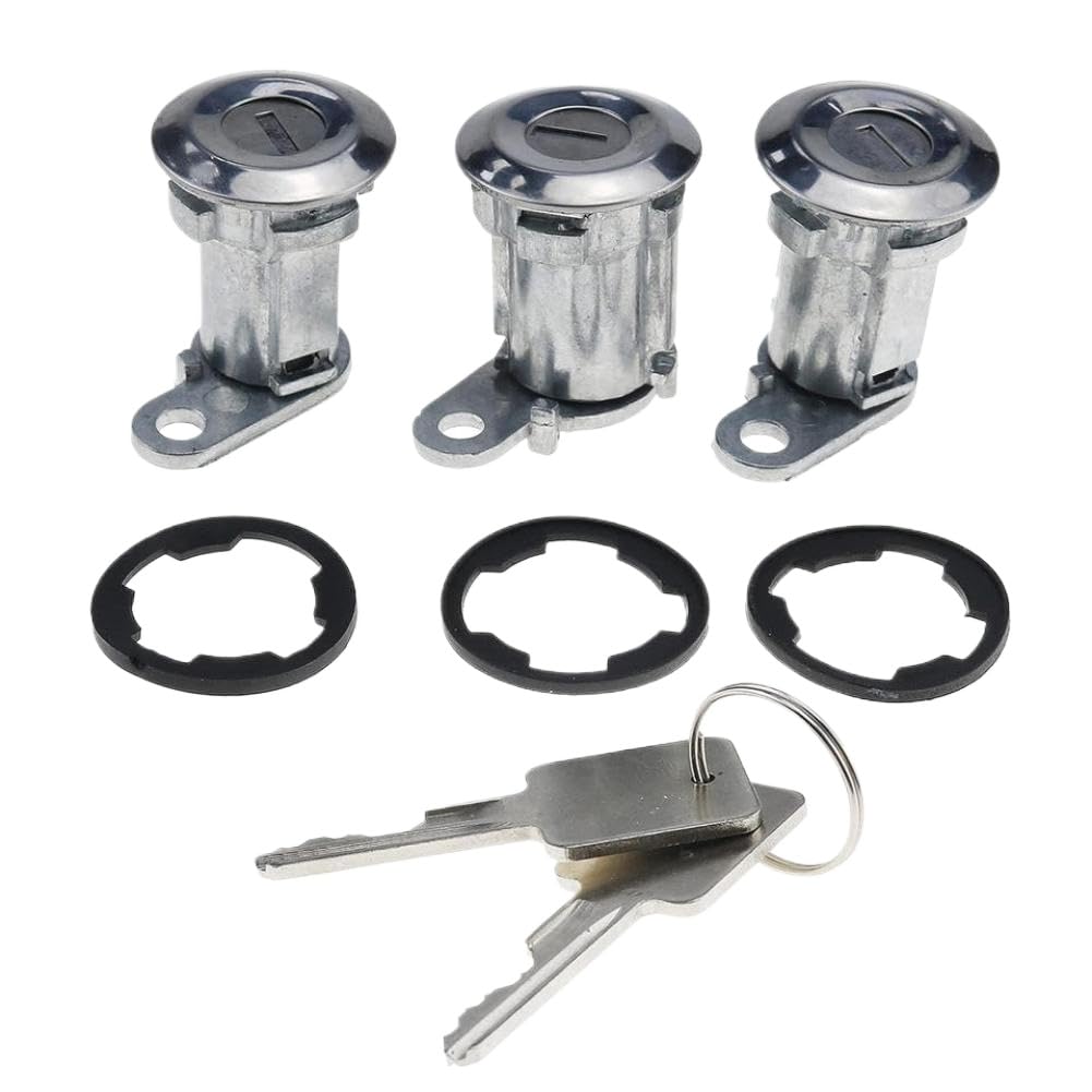 Lqnxavud Onecolor Set Of 3 Door Lock Cylinders With 8122874K3 Compatible With Yj