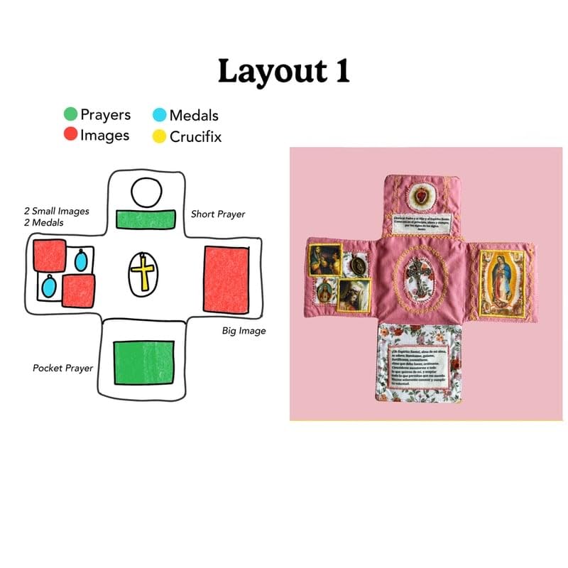 Handmade Pocket Devotional Book - Faith Edition, Mini Hand Embroidered Christian Prayer Bag Suitable for Christian Faith Gift2