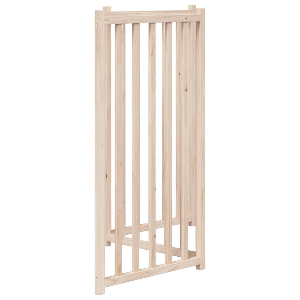 vidaXL Cancelletto per cani pieghevole a 3 pannelli 150 cm in legno massello di abete