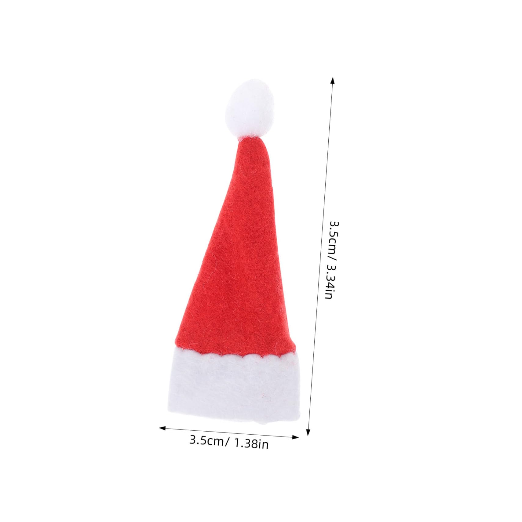 Tofficu 100 Stück Partyhut Tiny X Bastelhüte Lutscher Tasse Zoll Dekorationen Abdeckung Picese Elfe DIY Dekoration Dekoration Klaus Taschen Mützen Dekor Gehören EIN Kinder cm/. X.