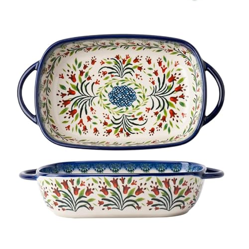 Fyblossom Keramik Auflaufform Rechteckig 23.5x13x5cm