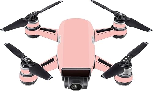MightySkins Skin para DJI Spark Mini Funda protectora, durable, único y vinilo deca, Blush), DJSP-Solid Blush