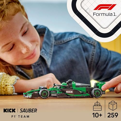 LEGO Speed Champions KICK Sauber F1 Team C44 Race Car Toy with a Collectible Formula 1 Driver Minifigure - Image 3