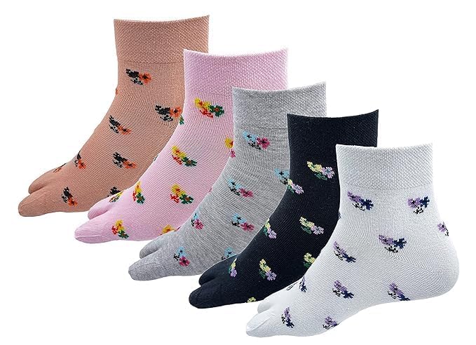 peboo Women's Thumb Ankle Cotton Socks Multicolored, Free Size, Ankle Length-picture-51