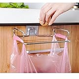Metal Hanging Garbage Bags Rack Kitchen Wash Cloth Towel Storage Holders Wall Hanging Cupboard...