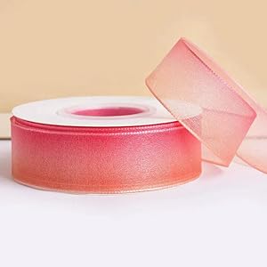 Ezvfirpdfz Organzaband Regenbogenfarben Farbverlauf 4,5 m