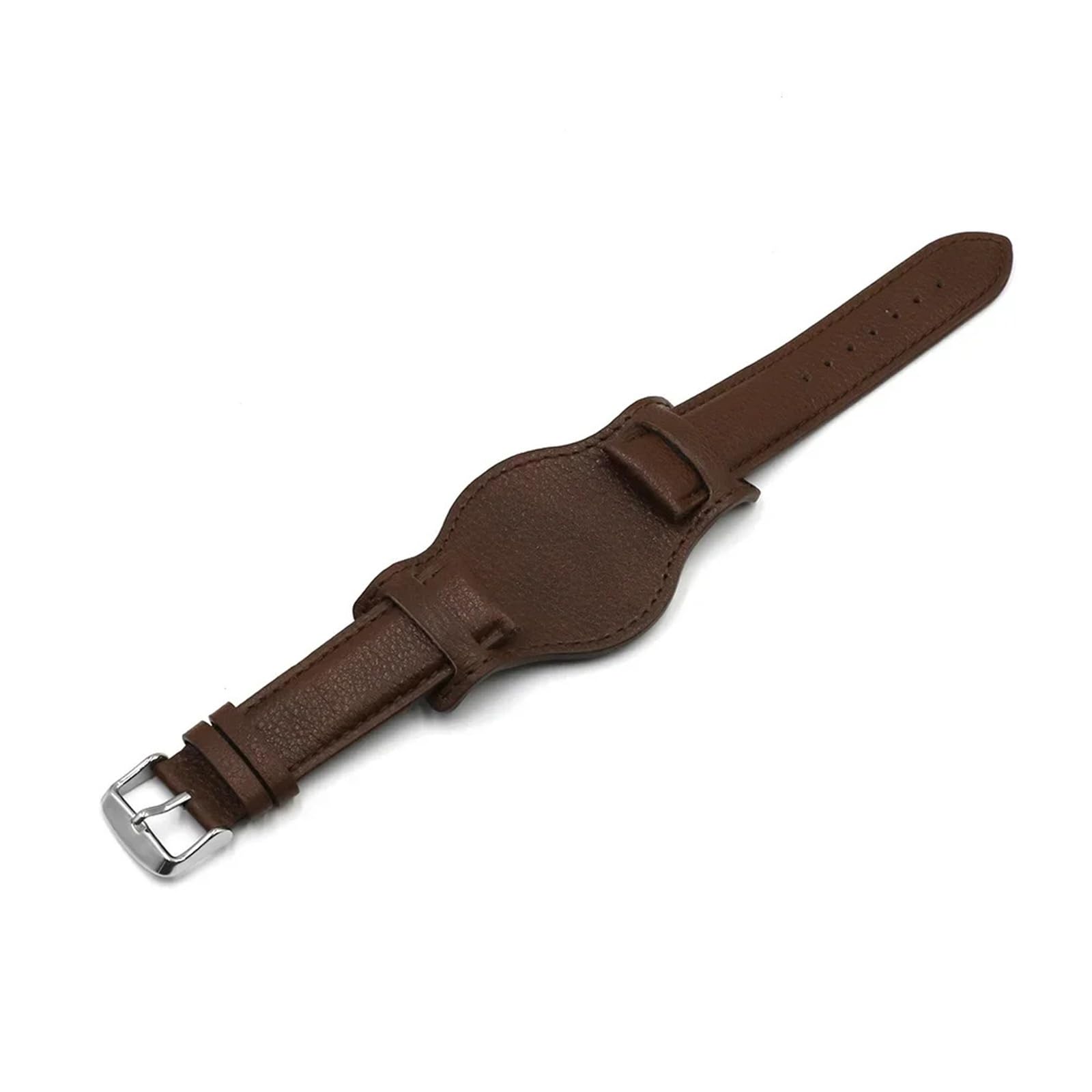 Genérico NASUNJIA Correa De Reloj De Cuero Genuino De 18 Mm, 20 Mm Y 22 Mm Con Correa De Diseño Retro, Pulsera Negra, Marrón Y Café.