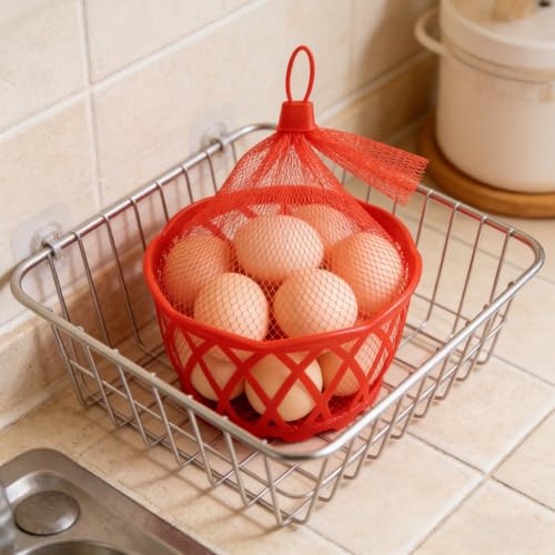 Bolsas de malla para frutas con cierre de clip resistentes y transpirables por mayor 5