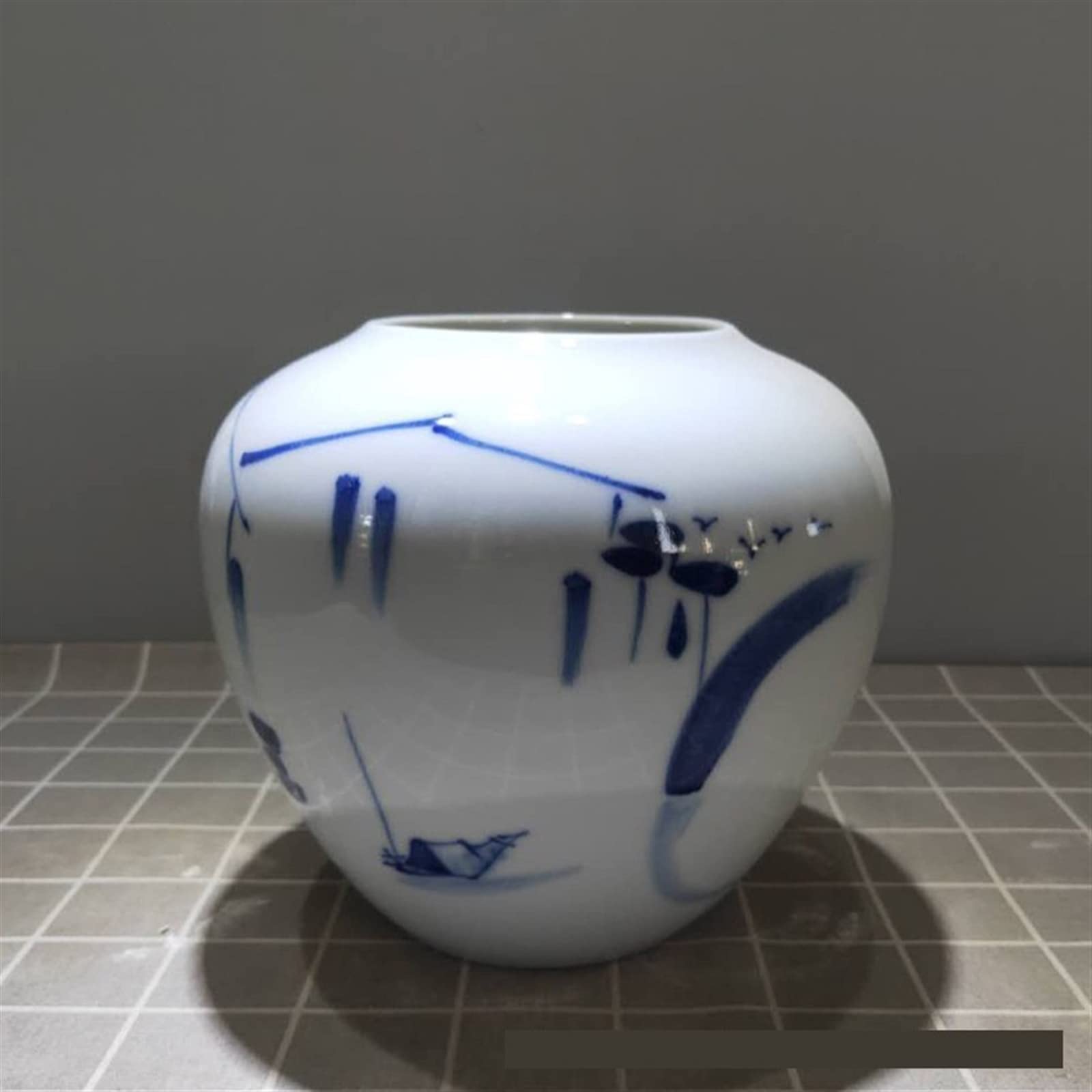 Amazon.co.jp: GAJUST 美しい花瓶3点セット簡単手描きブルーセラミック