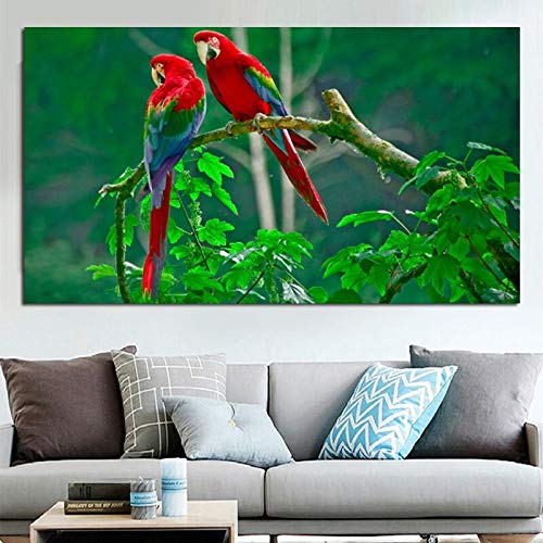 Diamond Painting Perroquet 50x120cm Décoration Murale Salon et Chambre Adulte