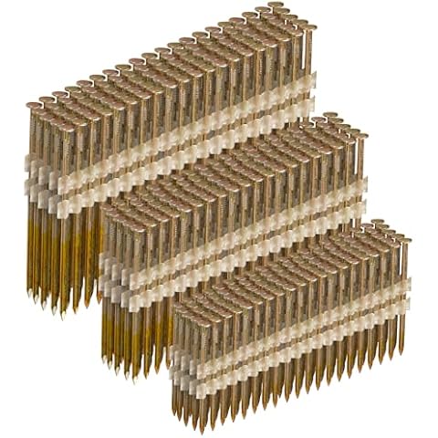 SITLDY Framing Nails 21 Degree 3 Sizes (3-1/2"+3.0"+ 2-3/8", 400 per Size) Full Round Head EG Smooth Shank, 1200 Count Assorted Size, for Pneumatic, Electric 20 to 22 Degree Framing Nailer Cover