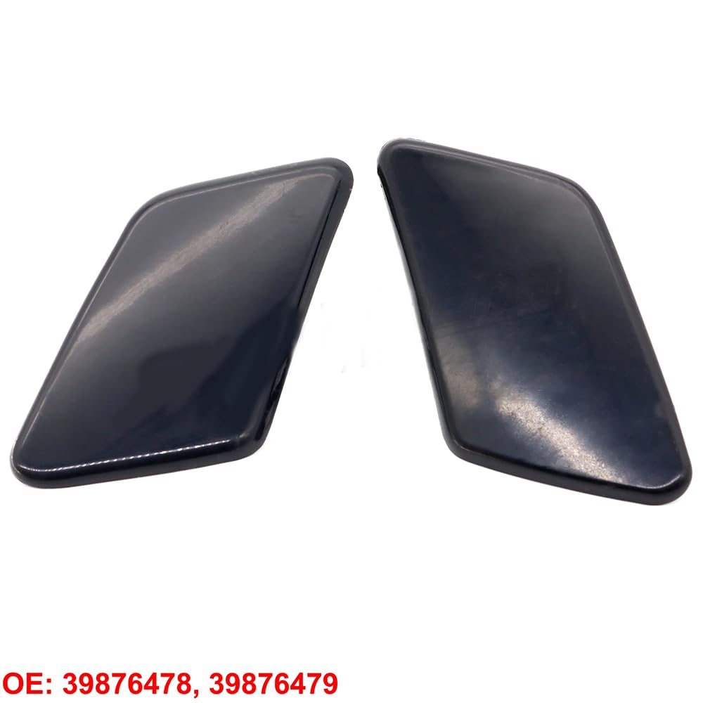 Couvercles Buse Lavage Phares Volvo C30 2008-2010 - 1 Paire Non Peint - Réf. 39876478/79