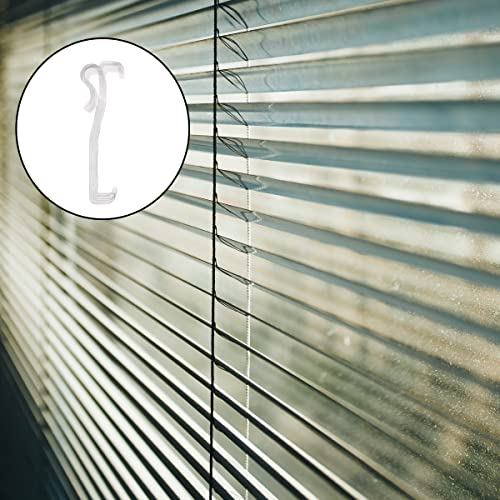 12Pcs 2.5 Inch Valance Clips Window Blind Clips Clear Plastic Valance Retainer Clips Hidden Valance Clips For Horizontal Blind Valance #TOP4