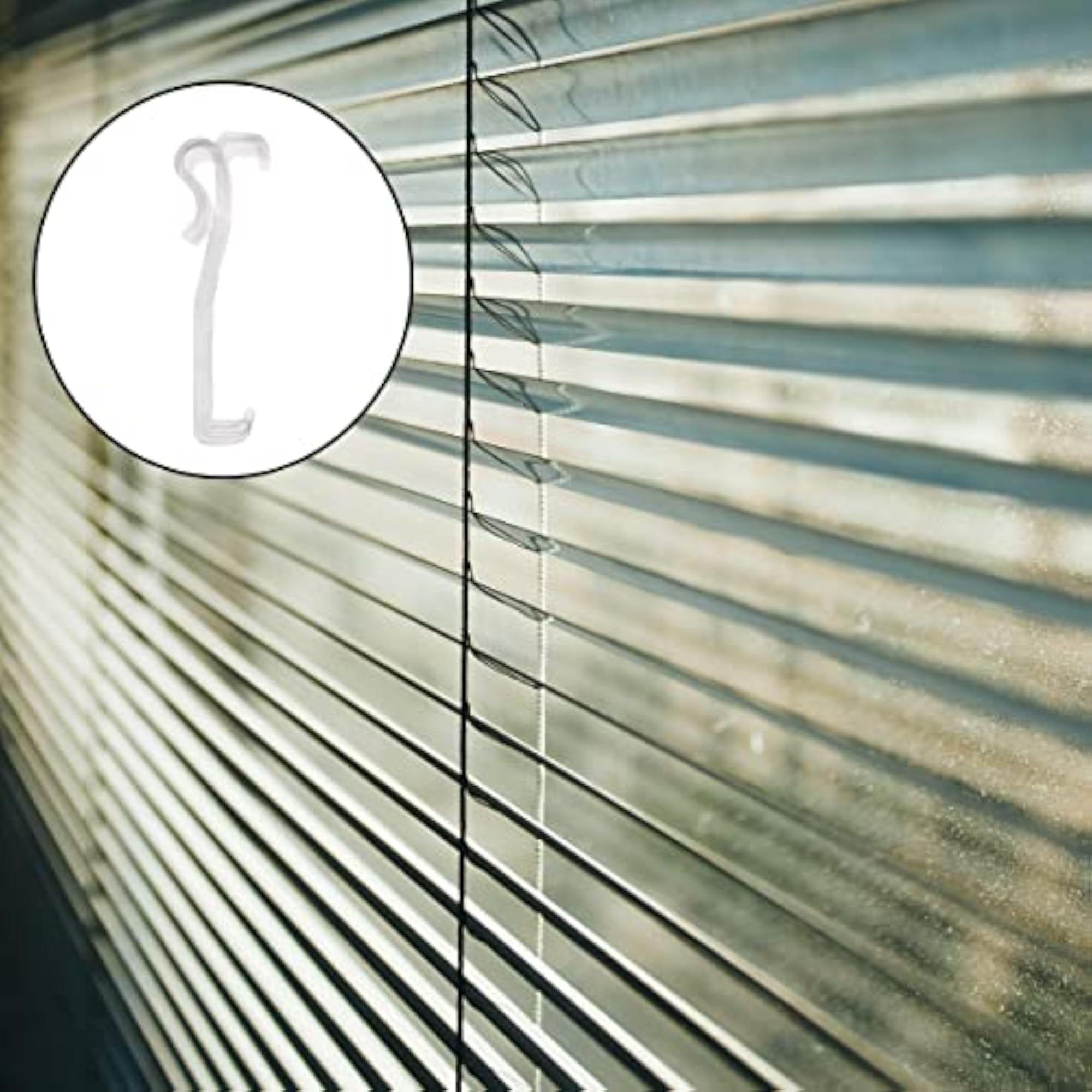12Pcs 2.5 Inch Valance Clips Window Blind Clips Clear Plastic