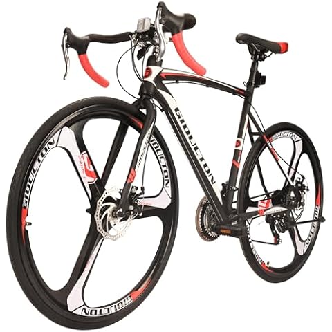 EUROBIKE Road Bike, YH-XC550 Road Bike for Men, 54cm Frame Bicycle, 700C Wheels,Urban Commuter Bikes, 3-Spoke Mag Wheels Cover