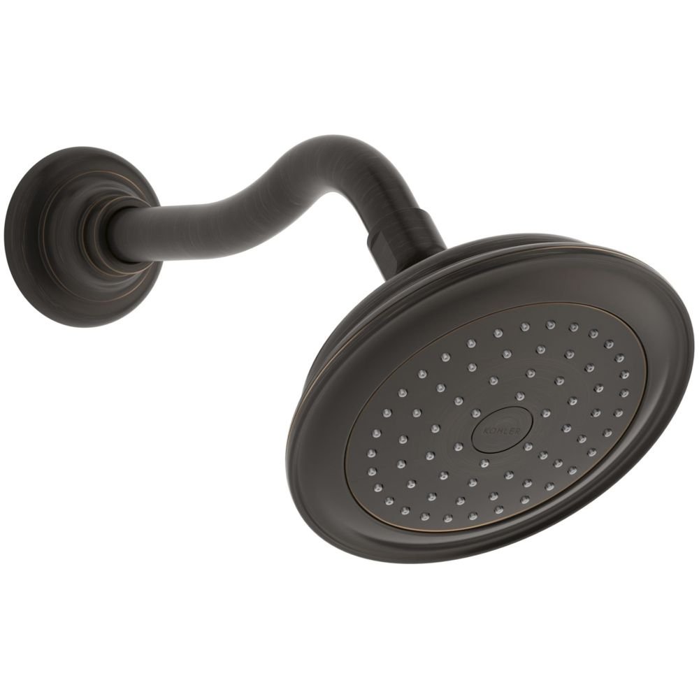 Kohler Bronze (Oil-Rubbed ) - 72773-2Bz Artefacts Single-Function 2.5 Gpm Showerhead With Katalyst Spray, Less Showerarm And Flange, Oil-Rubbed