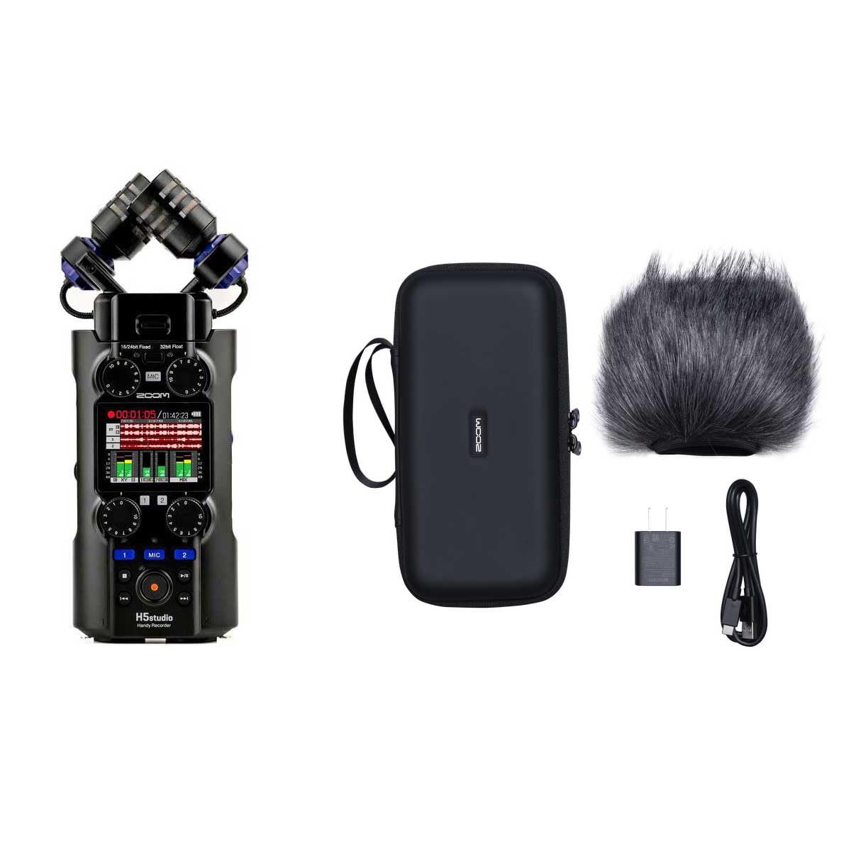ZOOM H5 studio(本体+専用アクセサリパッケージ)セット Amazon | ZOOM H5 studio + 専用アクセサリパッケージセット ハンディ
