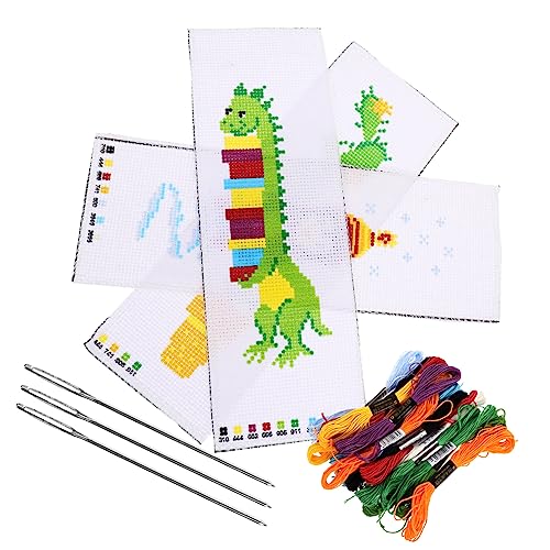 Gogogmee Embroidery Kits for Adults 3 Pack Bookmarks Sewing Kit Creative DIY Embroidery Bookmarks