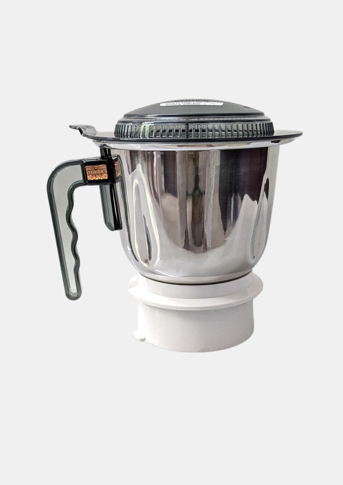 Grindx Sujata Compatible Flat Grinder Jar with clip lock lid, suitable for Sujata and Maharani brands,Stainless Steel Jar, 1000 ml, Made by Grindx-picture-32