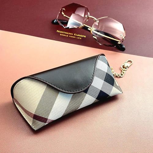 Image of kytasryl Soft Leather Sunglasses Bag,Travel Sunglass Holder Eyeglass Case Portable Slim Sunglasses Pouch