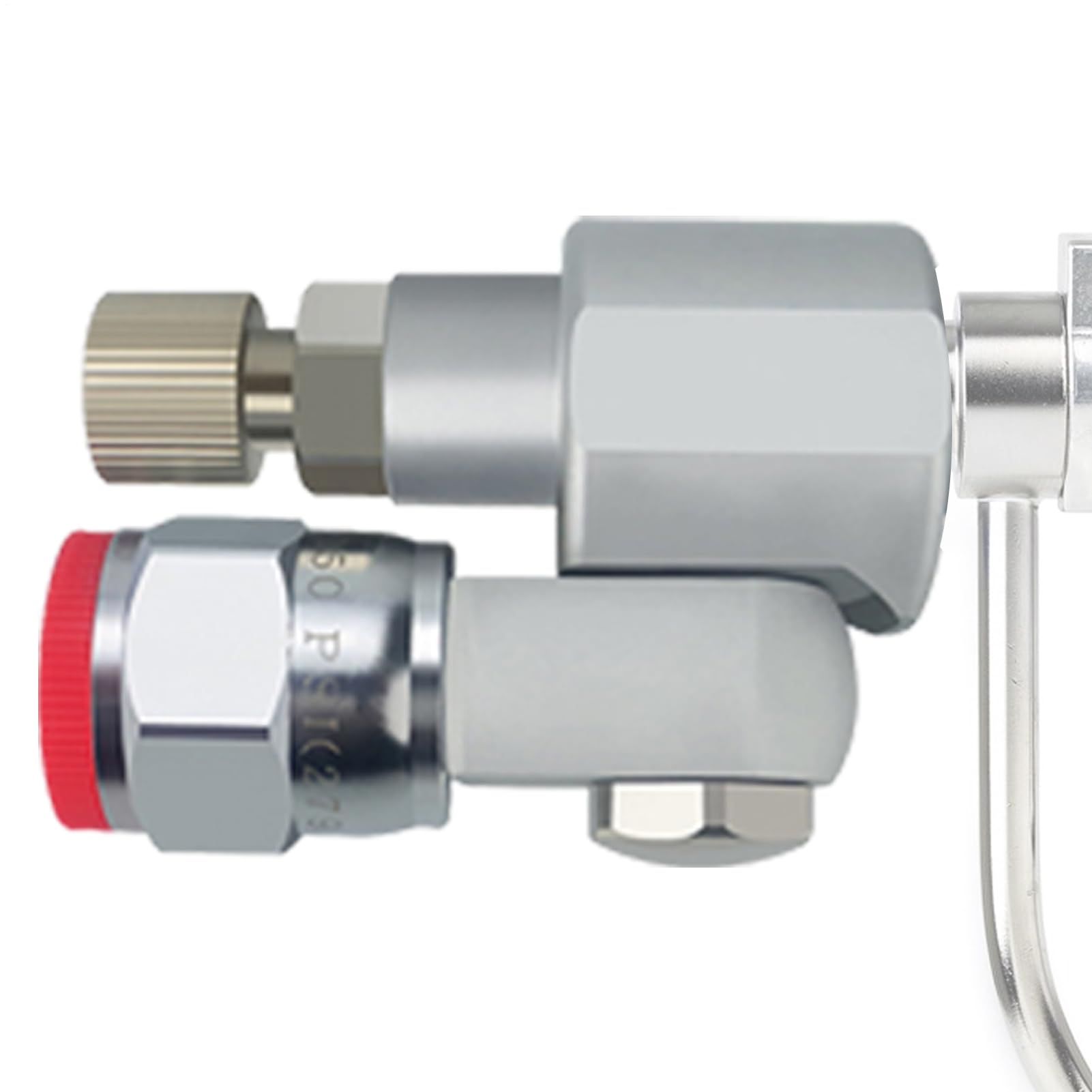 Raccordo per verniciatura ad alta pressione – Giunto connettore girevole | accessorio spray professionale | Rotazione in acciaio al tungsteno, controllo del flusso per le finiture degli armadi