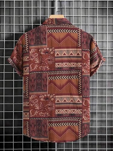Image of POSHAX Men Shirt|| Shirt for Men|| Casual Shirt for Men (Geomatric)