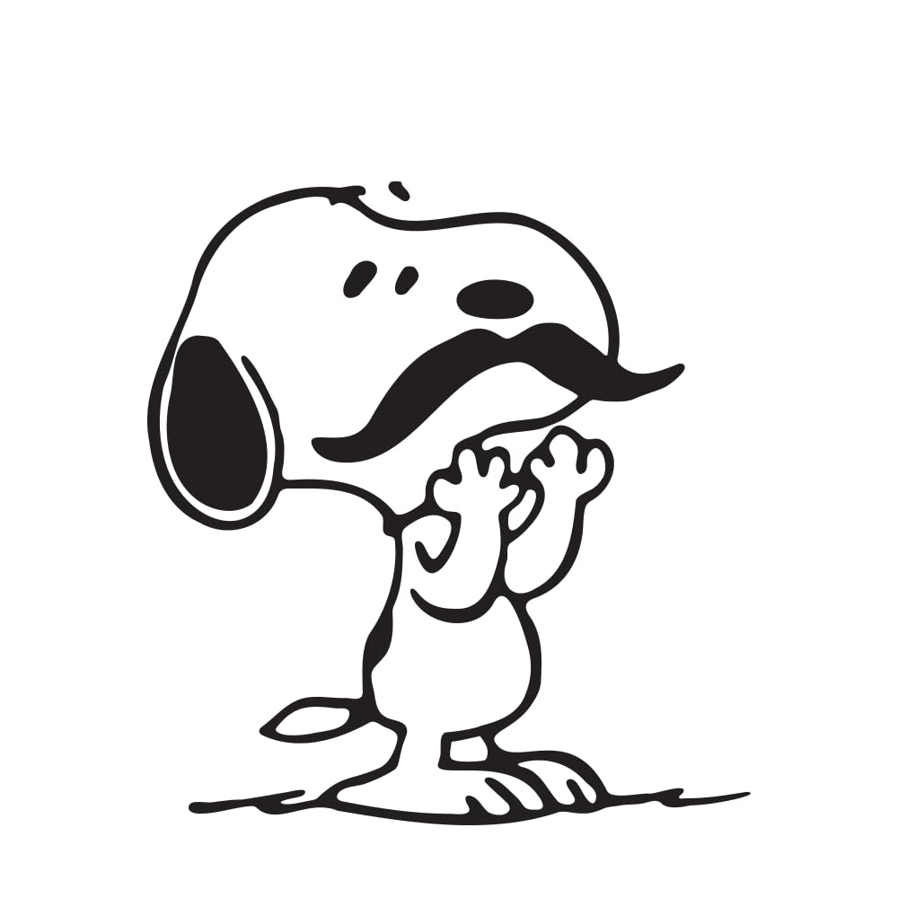 Autocollant amusant Snoopy pour personnaliser votre gourde et voiture