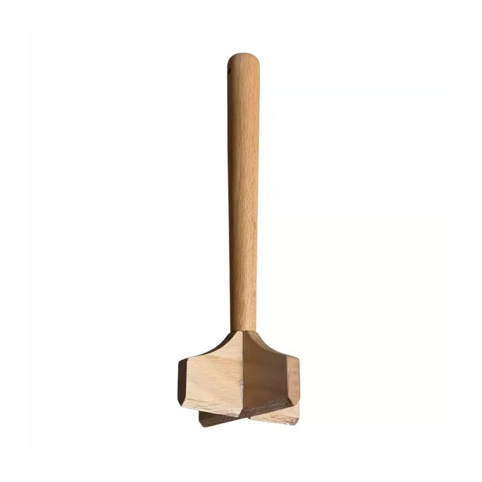 ordinarYone Ground Beef Choppers Tool Meat Choppers for Ground Beef with Ergonomic Handle Meat Masher Hamburger Grinder, Kitchen Tool Hamburger Smasher Wood