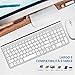 immagine 4Tastiera Wireless Layout Italiano e Mouse, Fenifox Mouse Tastiera Wireless, Kit Keyboard Mouse Wireless 2.4G, Pulsante Silenzioso, Compatibili Mac/Windows/Tablet-Argento