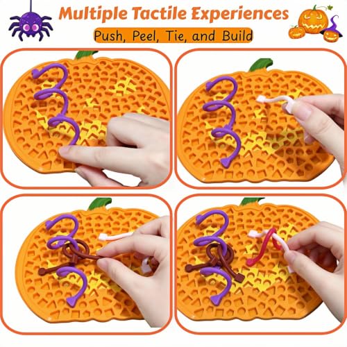 Halloween Fidget Toys Pumpkin Sensory Activity Board for Kids - image 5
