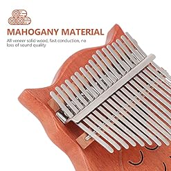 BIENKA 17 Touches Pouce Piano Hibou Forme Acajou Kalimba Mbira Doigt Piano Kalimba avec Sac De Rangement Marteau for… - Les Beatles, Paul McCartney, John Lennon, RIngo Starr, George Harrison BIENKA 17 Touches Pouce Piano Hibou Forme Acajou Kalimba Mbira Doigt Piano Kalimba avec Sac De Rangement Marteau for… – Image 5