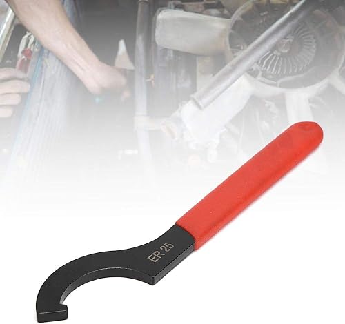 Miniatura 6 de Hyuduo Llave APU 1316, llave inglesa de gancho C, llave de acero de alto carbono para broca de acero de alto carbono para tuerca de sujeción de
