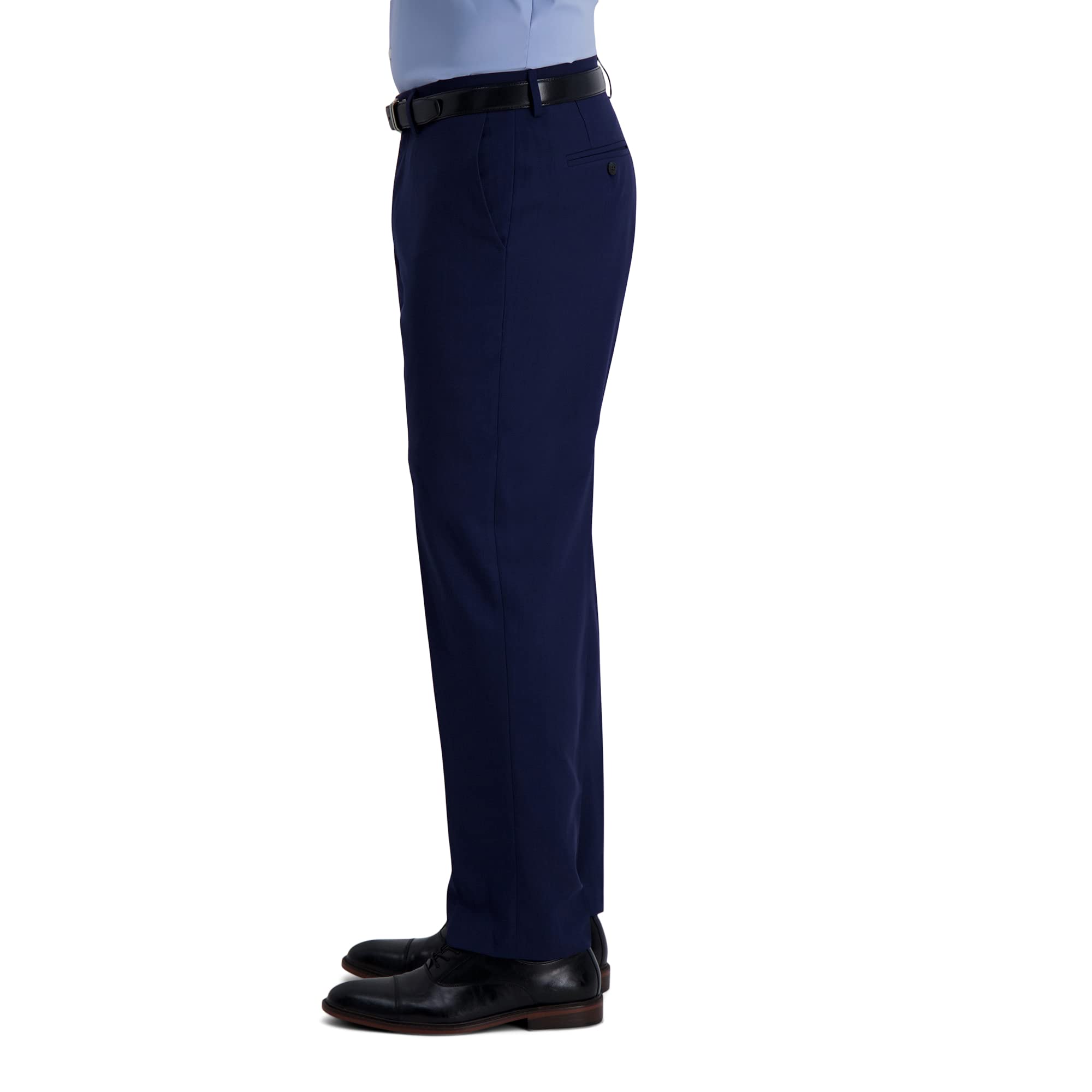 Haggar Męski Smart Wash Premium Stretch Classic Fit Regularny i Duży i Wysoki Garnitur Oddzielne (Spodnie i Kurtki), Północ, 38W / 30L