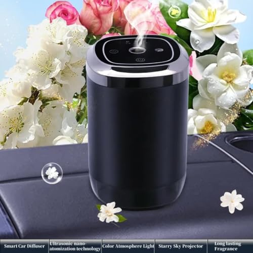 Image of STARQ Smart Car Aroma Diffuser Rechargeable Air Freshener Mist Dispenser with Auto On /Off, 3 Speed Modes & Stylish Interior Decor (S2)