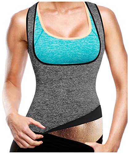 Gotoly Sauna Hot Sweat Tank Top Neoprene Body Shaper Waist Trainer Long Torso